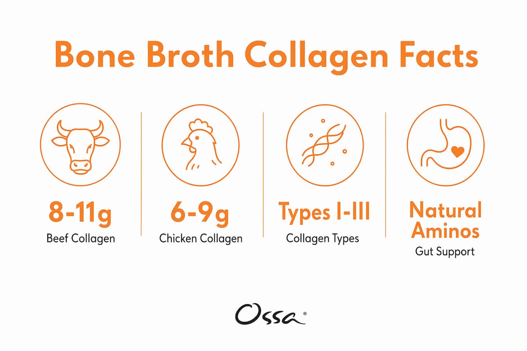 Infographic of key bone broth collagen facts