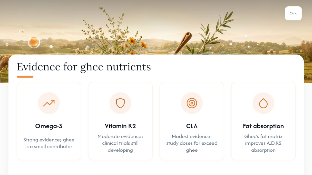 What do CLA, omega-3s and vitamin K2 actually do? — overview diagram