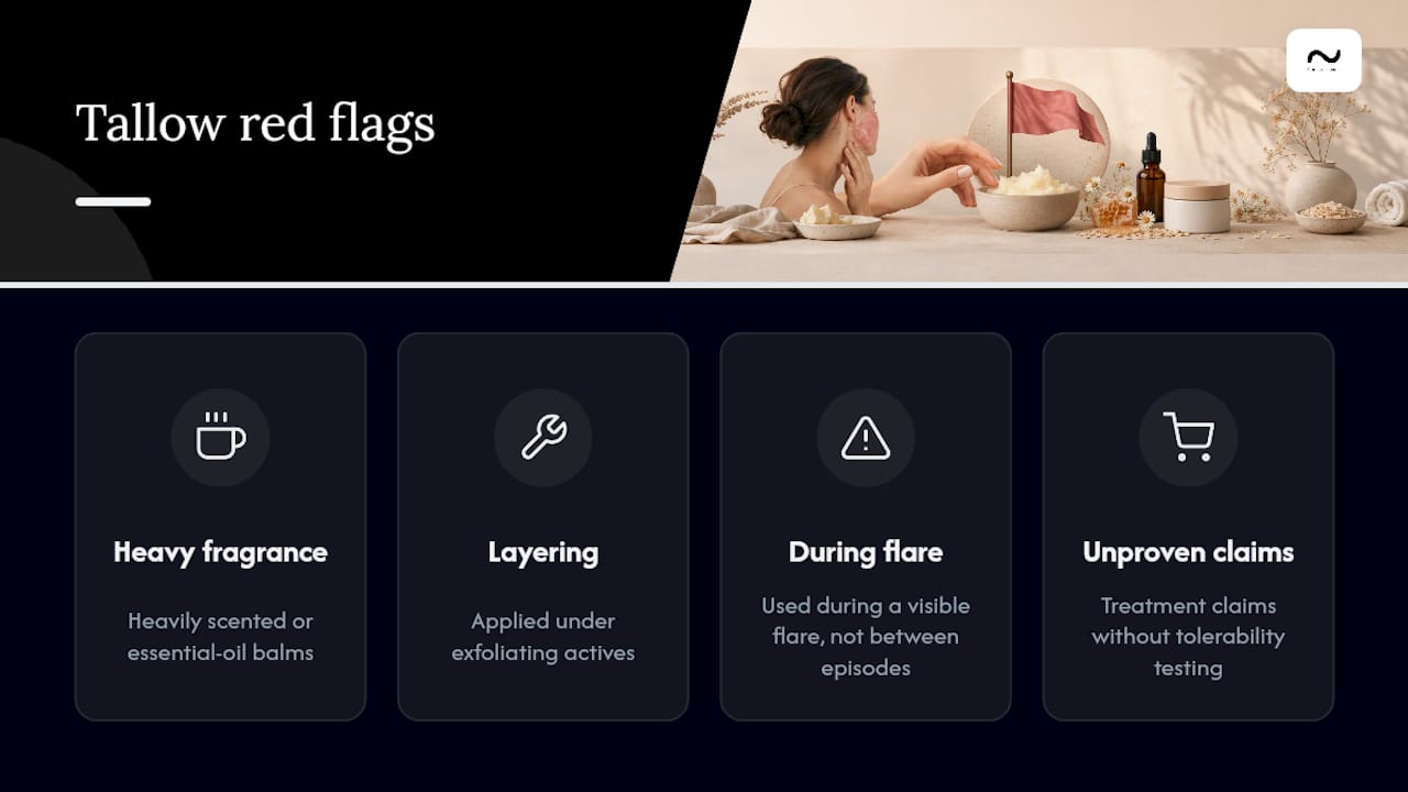 Four red flags when choosing tallow balm