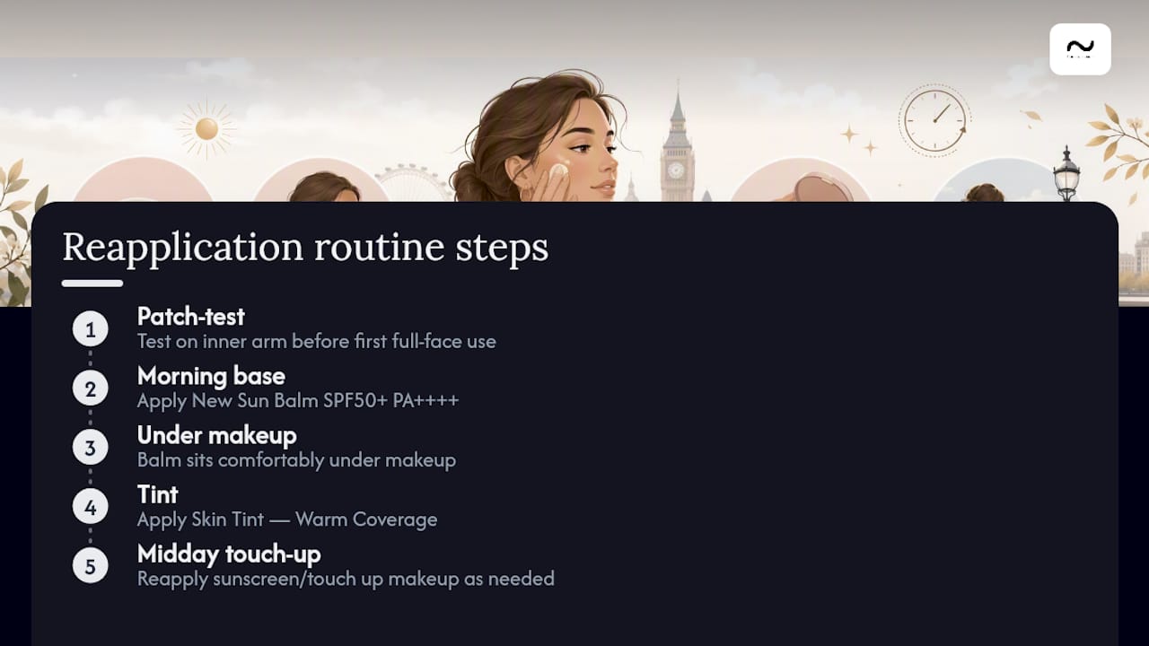 How our products fit into your reapplication routine — overview diagram