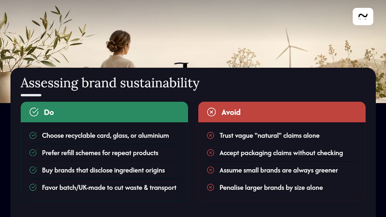 How sustainable are these alternative brands really? — overview diagram