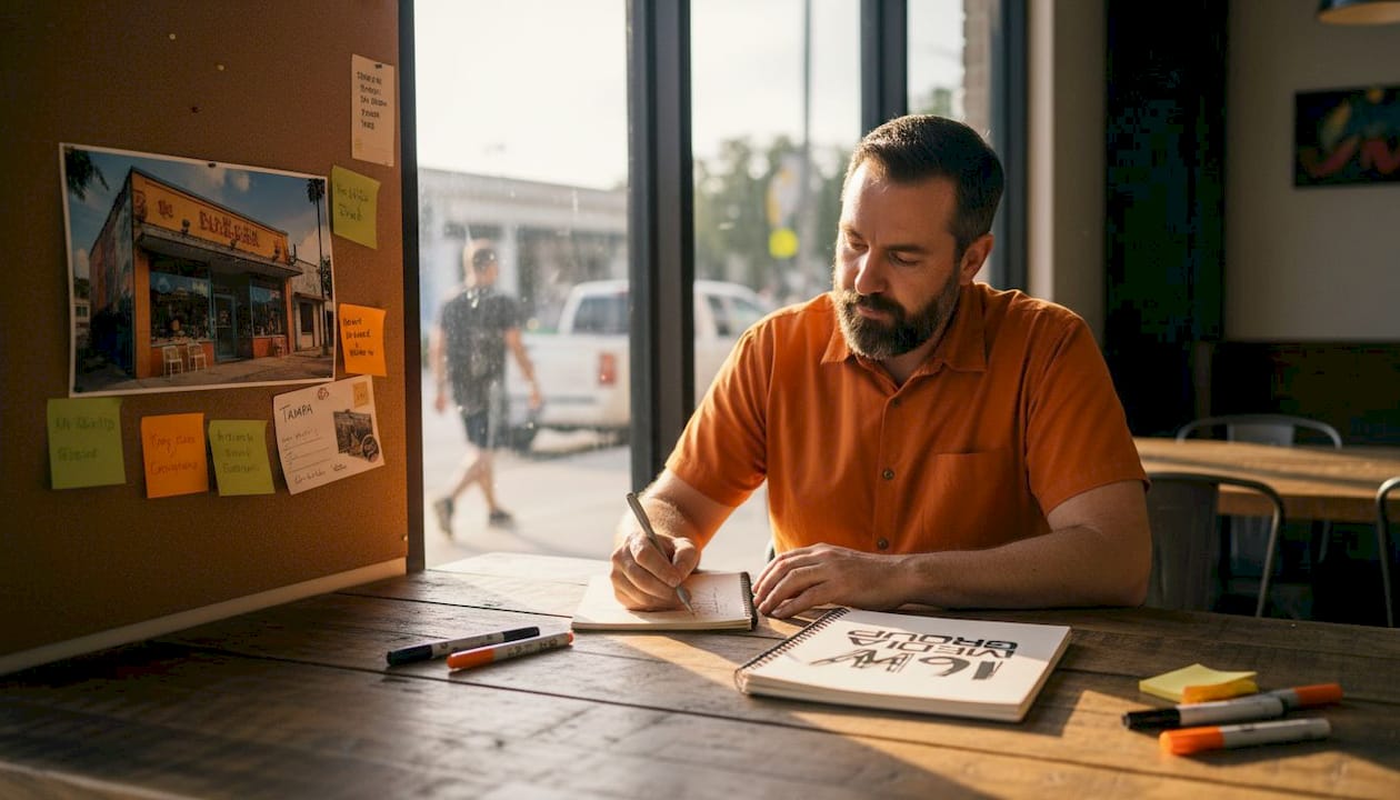 Designer creates location-focused Tampa ad