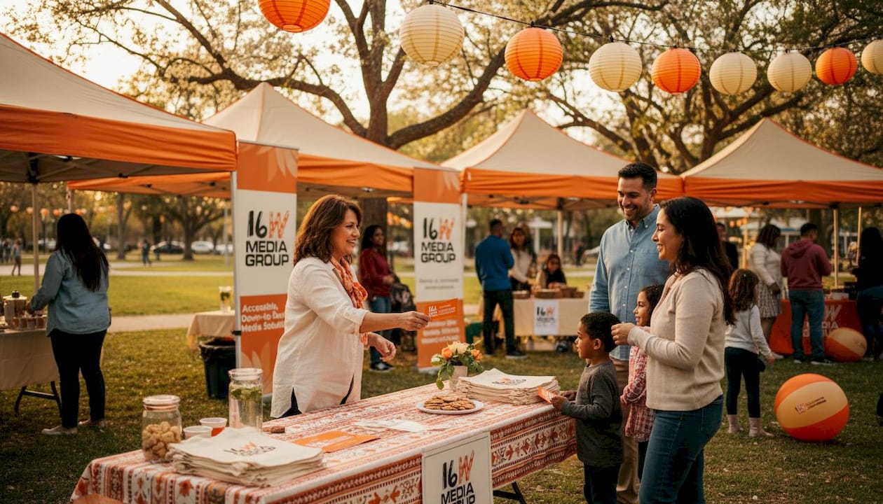 Tampa community event local business booth