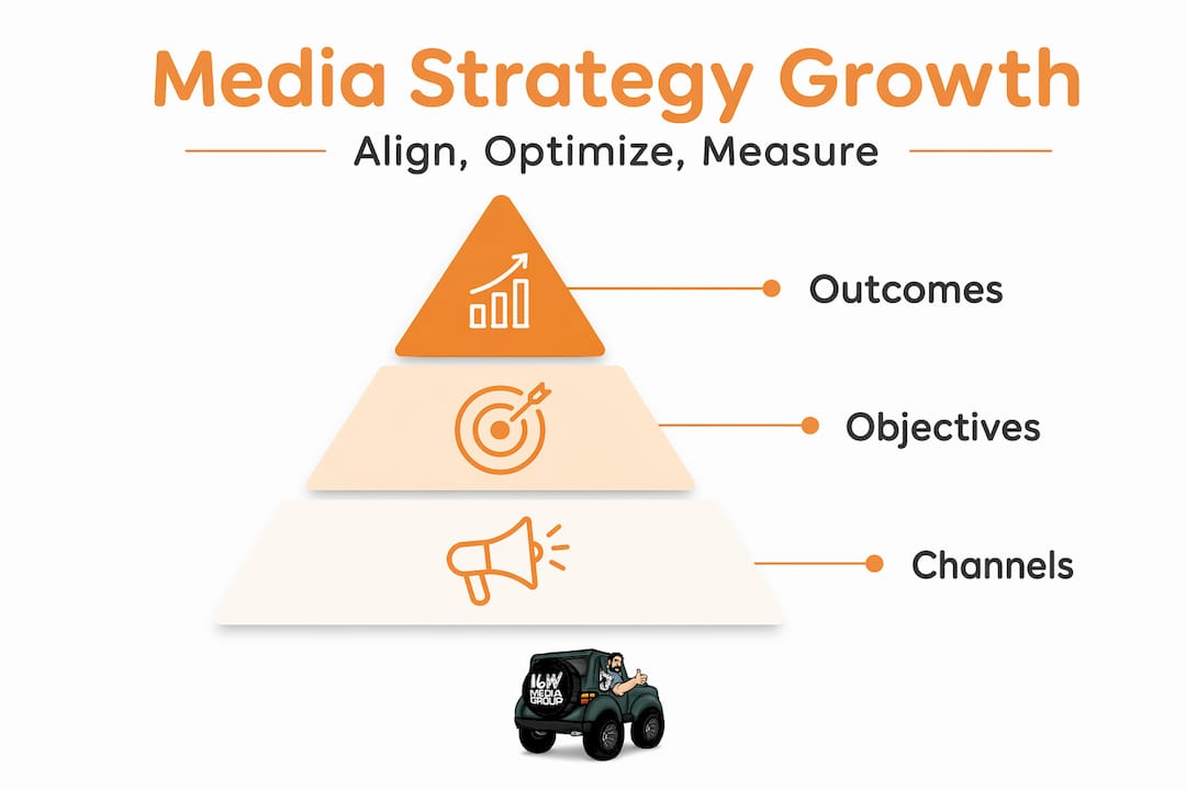 Hierarchy infographic showing growth tiers