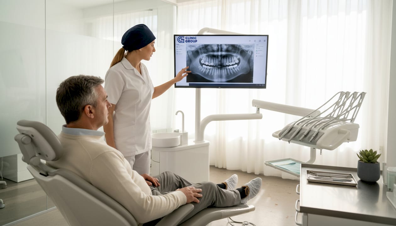 Dental consultation in modern Albanian clinic