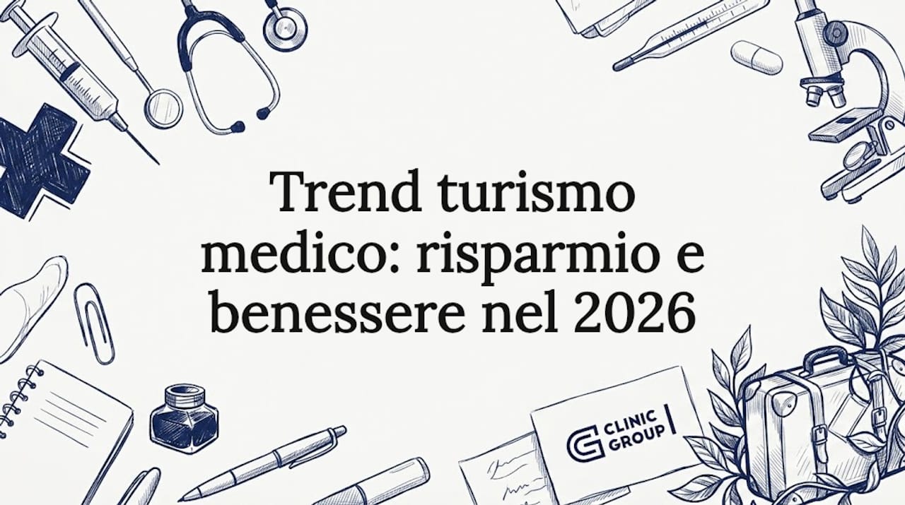 Cornice decorativa per titoli con elementi medici e valigetta dottore