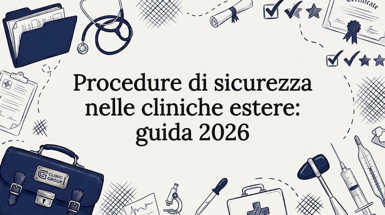 Un’illustrazione elegante che valorizza e mette in risalto il titolo dedicato alle procedure di sicurezza.