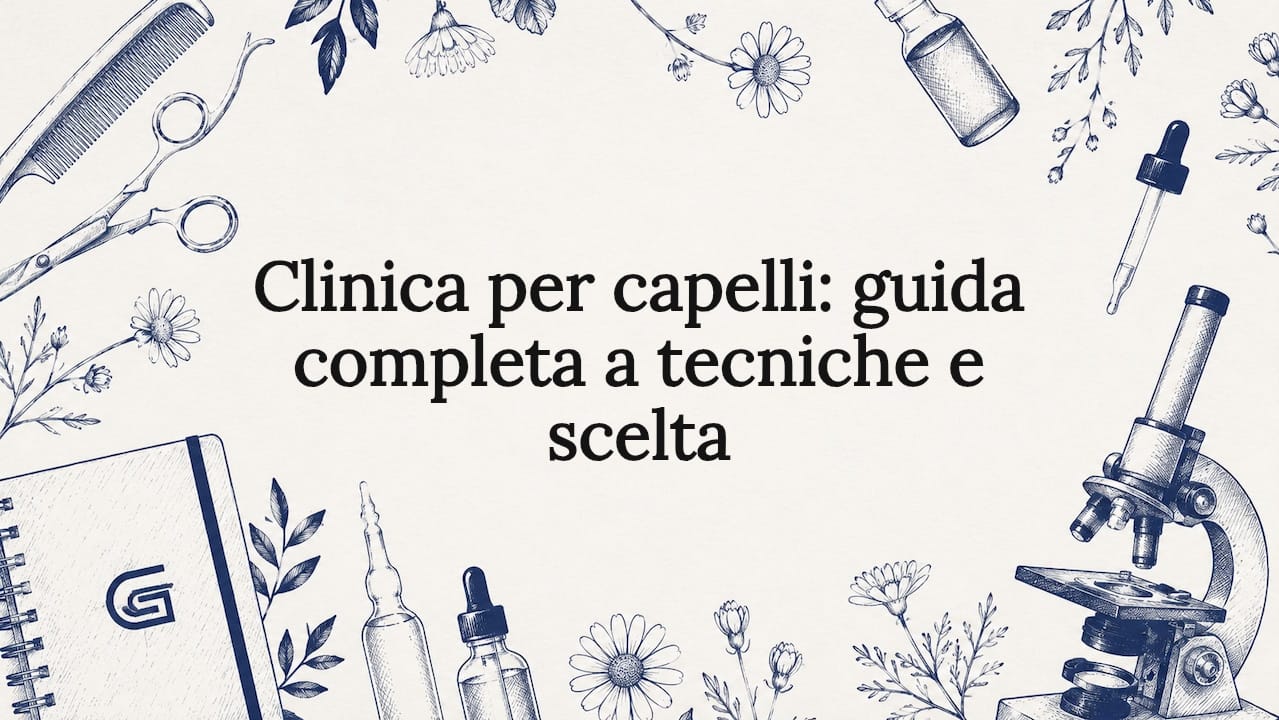 Copertina decorativa arricchita da dettagli ispirati al mondo della tricologia