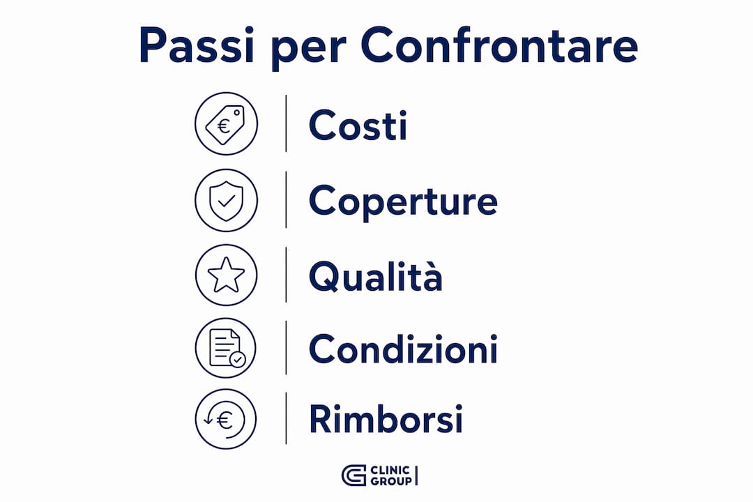 Infografica: guida pratica per valutare e scegliere le migliori offerte sanitarie