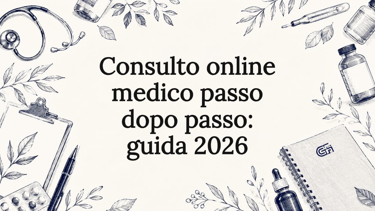 Illustrazione decorativa per titolo dedicato alla consulenza medica online