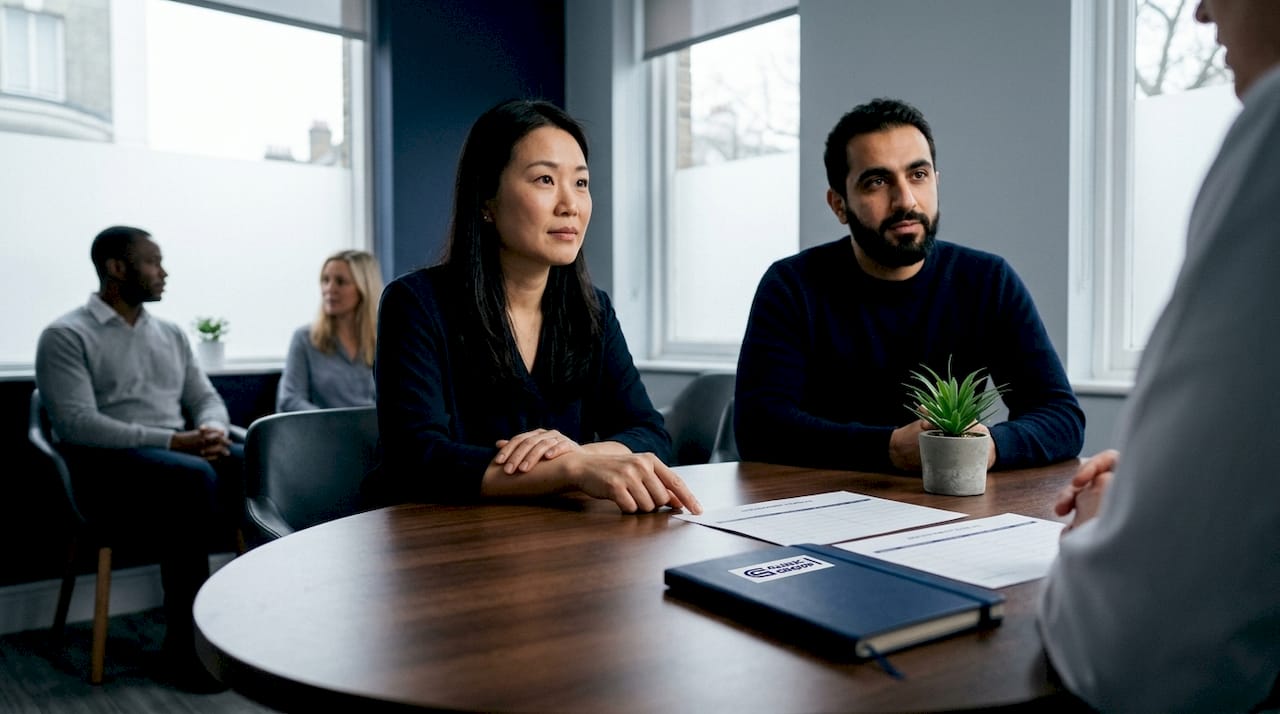 International patients consulting in modern clinic