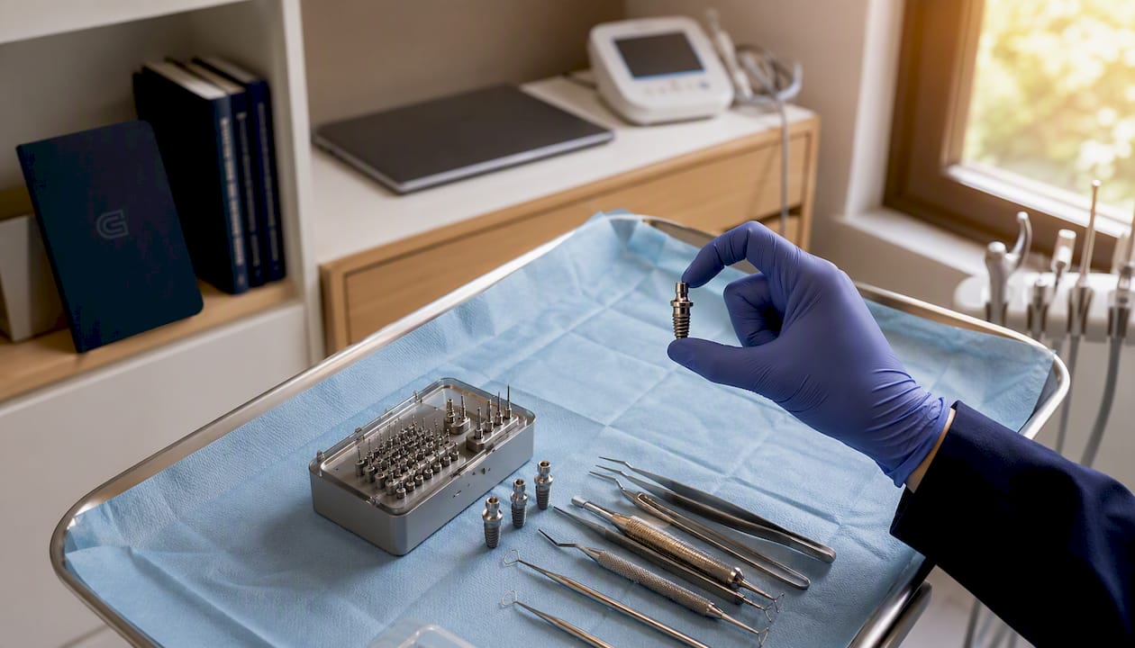 Componenti per impianti dentali e strumenti chirurgici