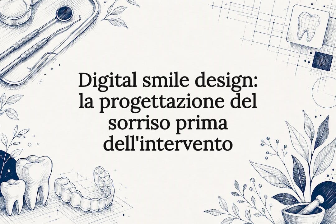 Illustrazione decorativa per la copertina di un progetto di sorriso digitale