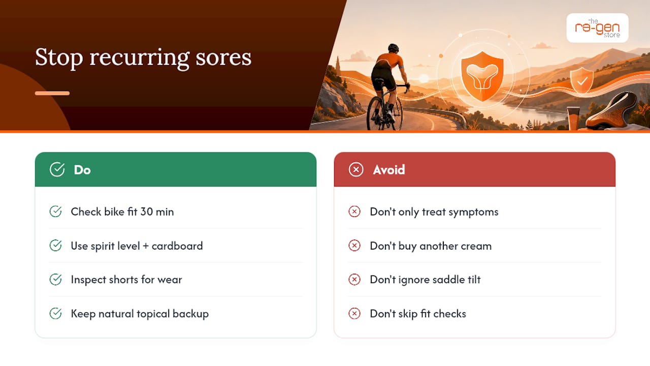 Why Cyclists Keep Getting the Same Sore Twice — overview diagram