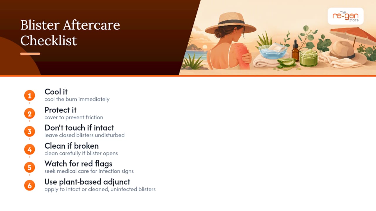 A Publisher's Honest Checklist for Blister Aftercare — overview diagram