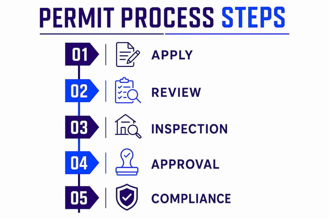 Infographic of San Diego permit process steps