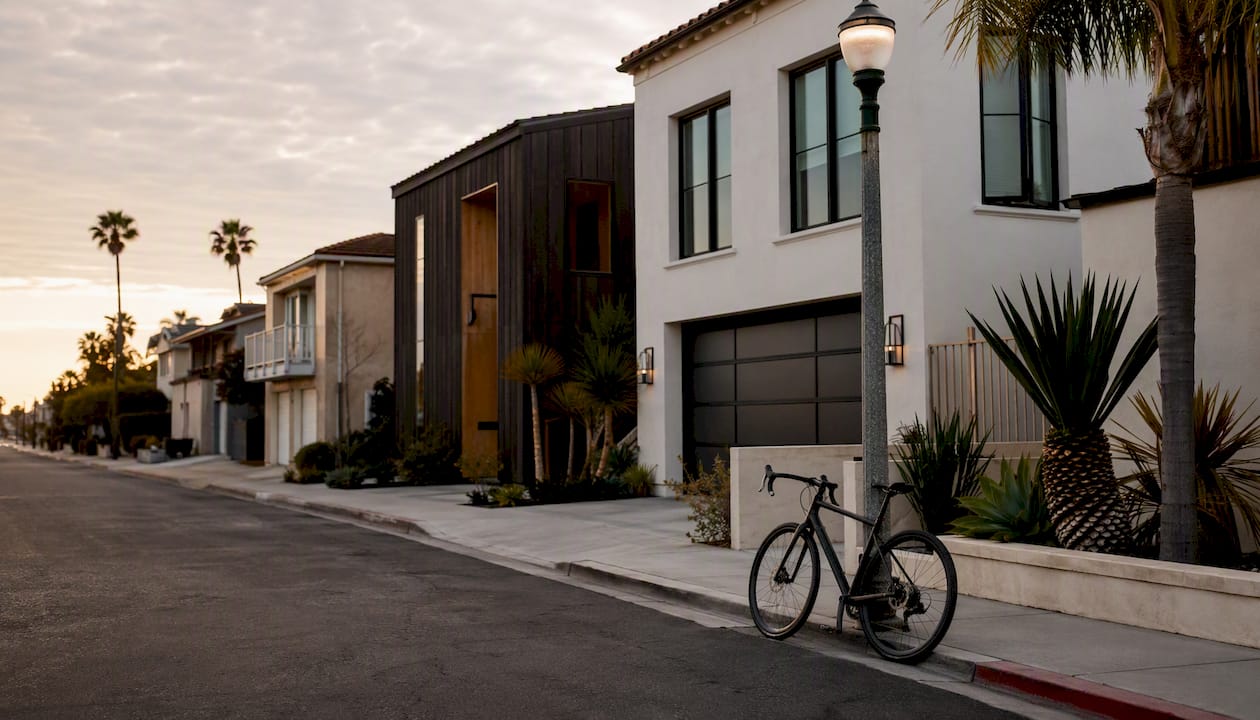 San Diego residential street under afternoon light