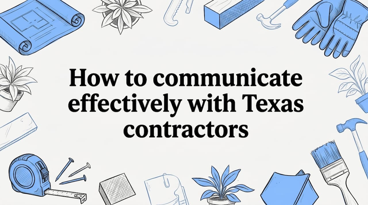 How to communicate effectively with Texas contractors