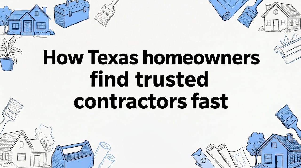 How Texas homeowners find trusted contractors fast