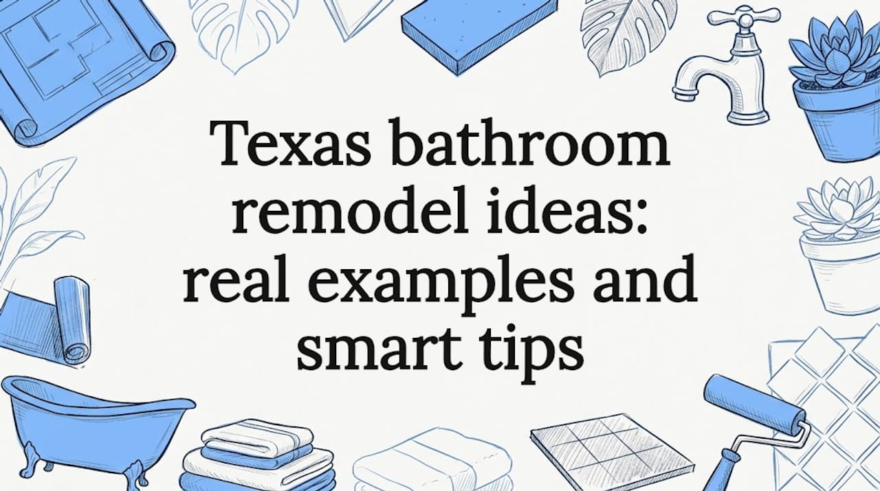 Texas bathroom remodel ideas: real examples and smart tips