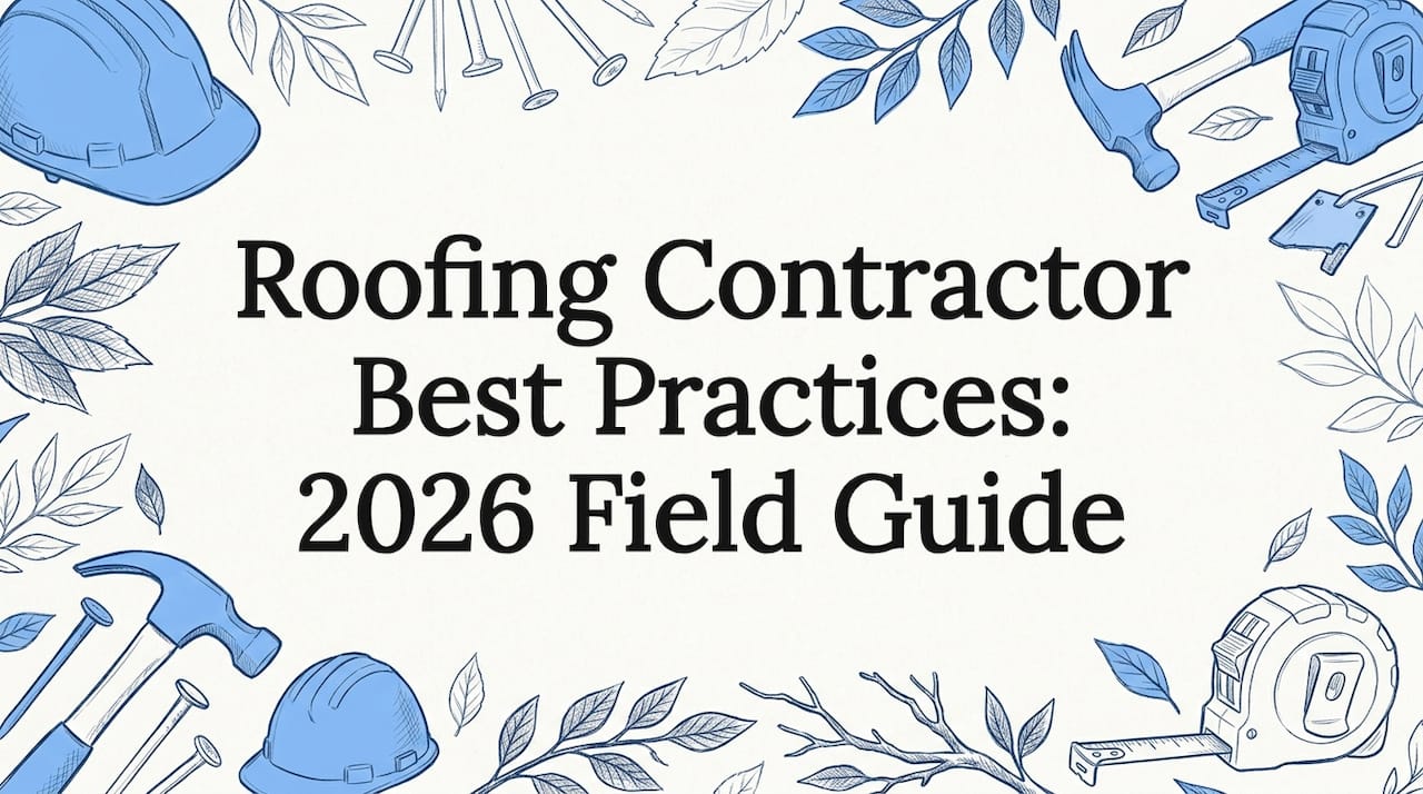 Roofing Contractor Best Practices: 2026 Field Guide