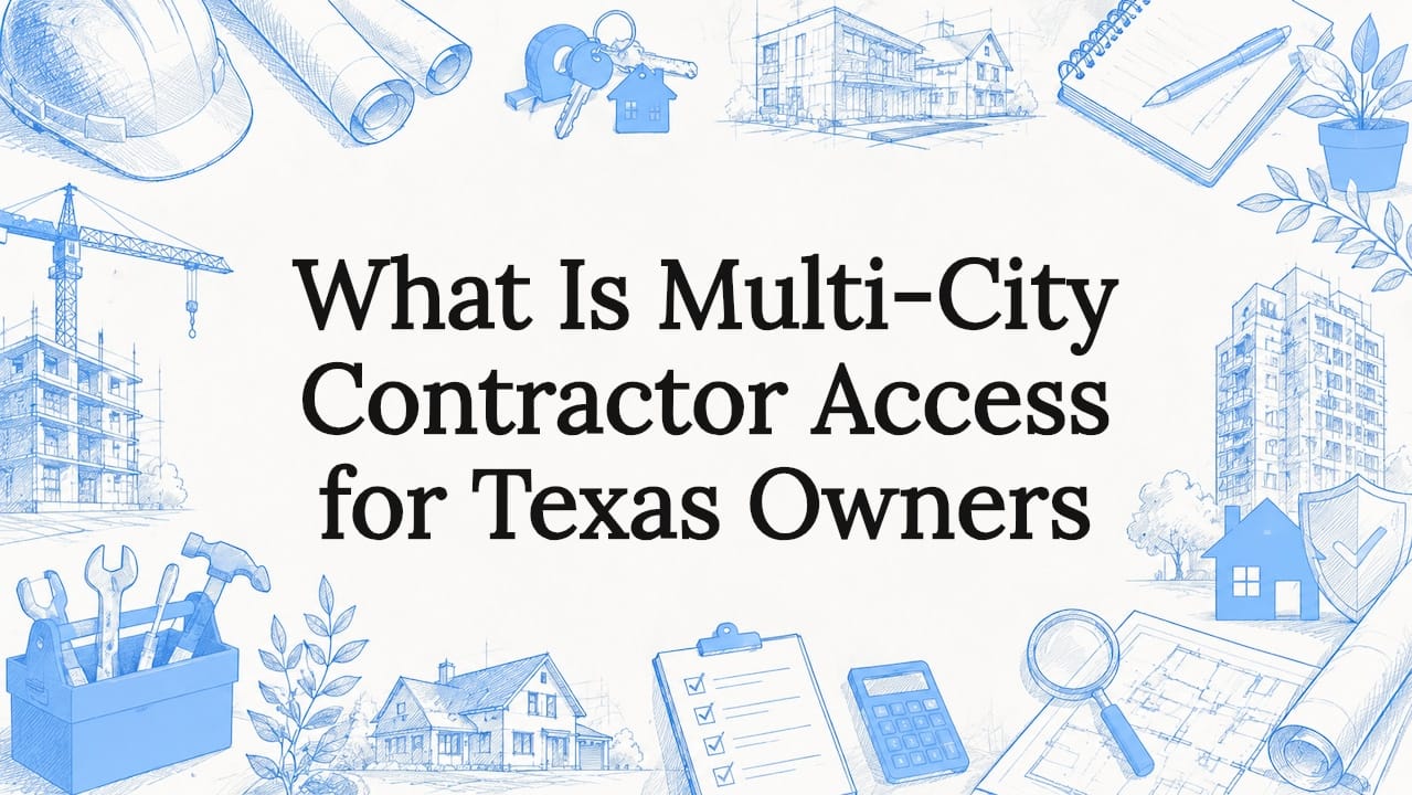 What Is Multi-City Contractor Access for Texas Owners