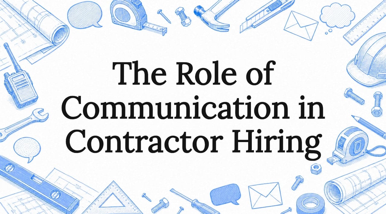 The Role of Communication in Contractor Hiring