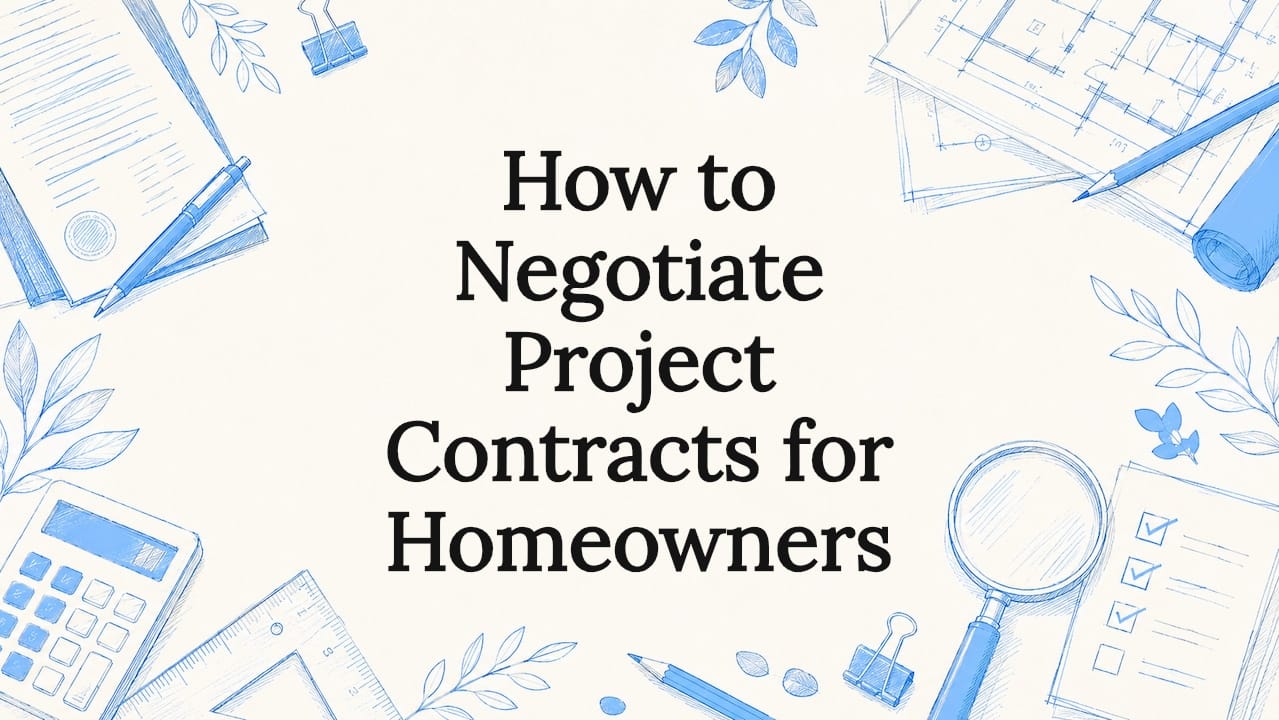 How to Negotiate Project Contracts for Homeowners