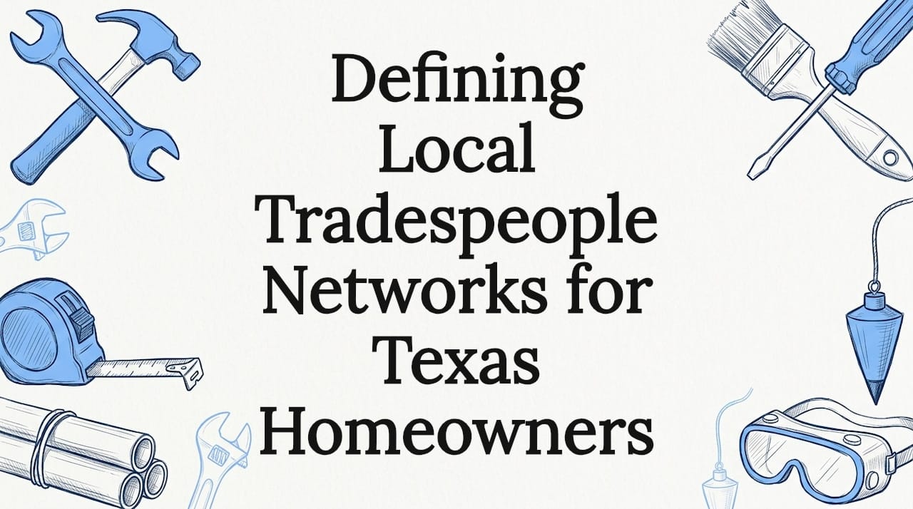 Defining Local Tradespeople Networks for Texas Homeowners