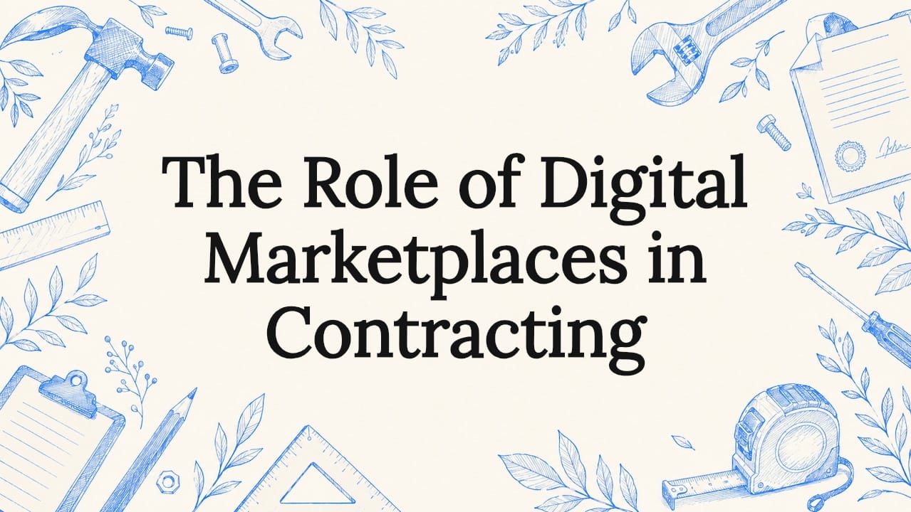The Role of Digital Marketplaces in Contracting