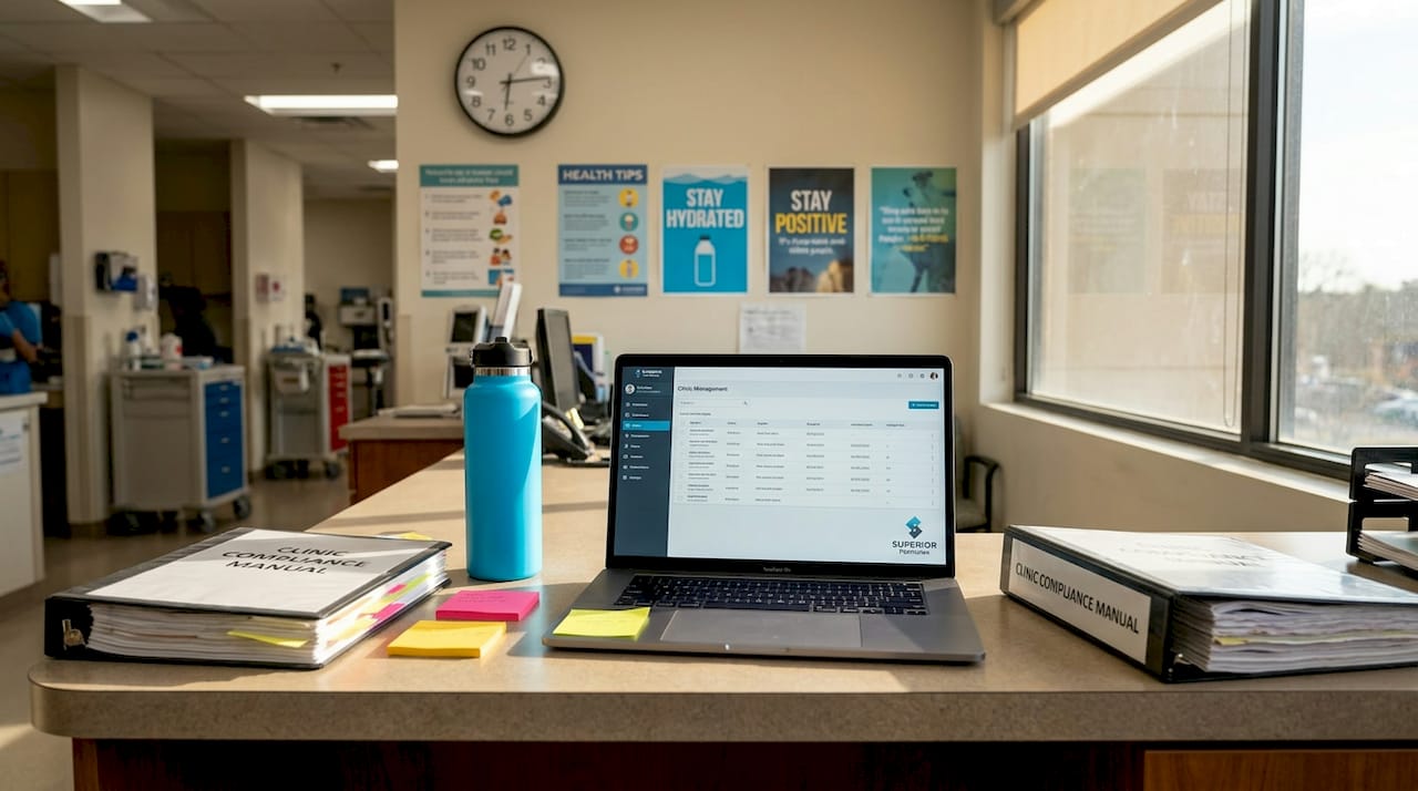 Clinic manager troubleshooting supplement workflow