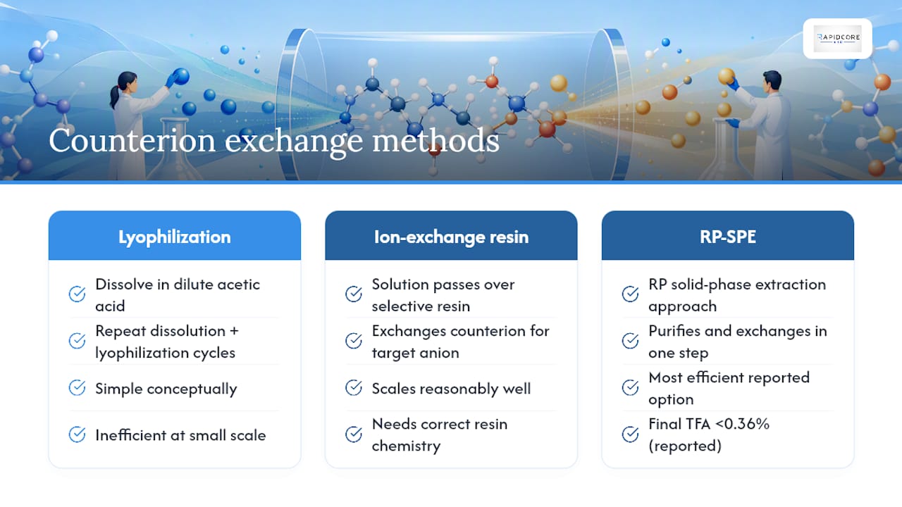 Can You Convert a Peptide From One Salt Form to Another? — overview diagram