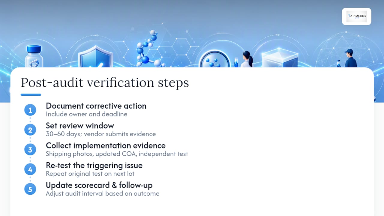 Post-Audit Follow-Up and Verifying Corrective Actions — overview diagram