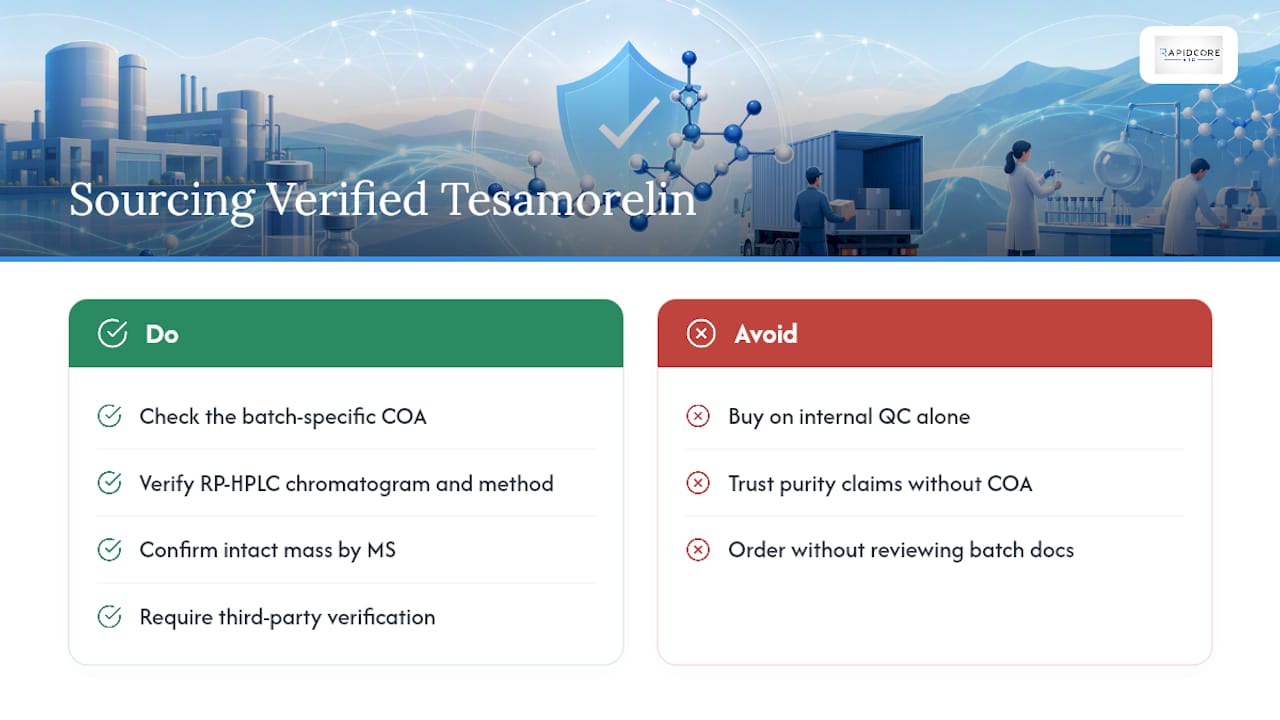Where to Source Verified Tesamorelin for Your Lab — overview diagram