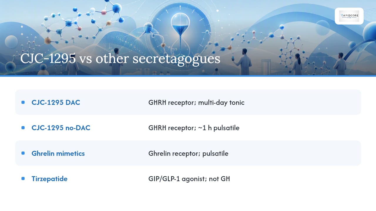 Comparison of growth hormone secretagogue mechanisms