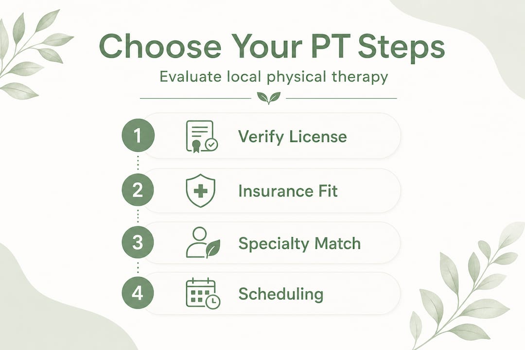 Infographic step-by-step PT evaluation process