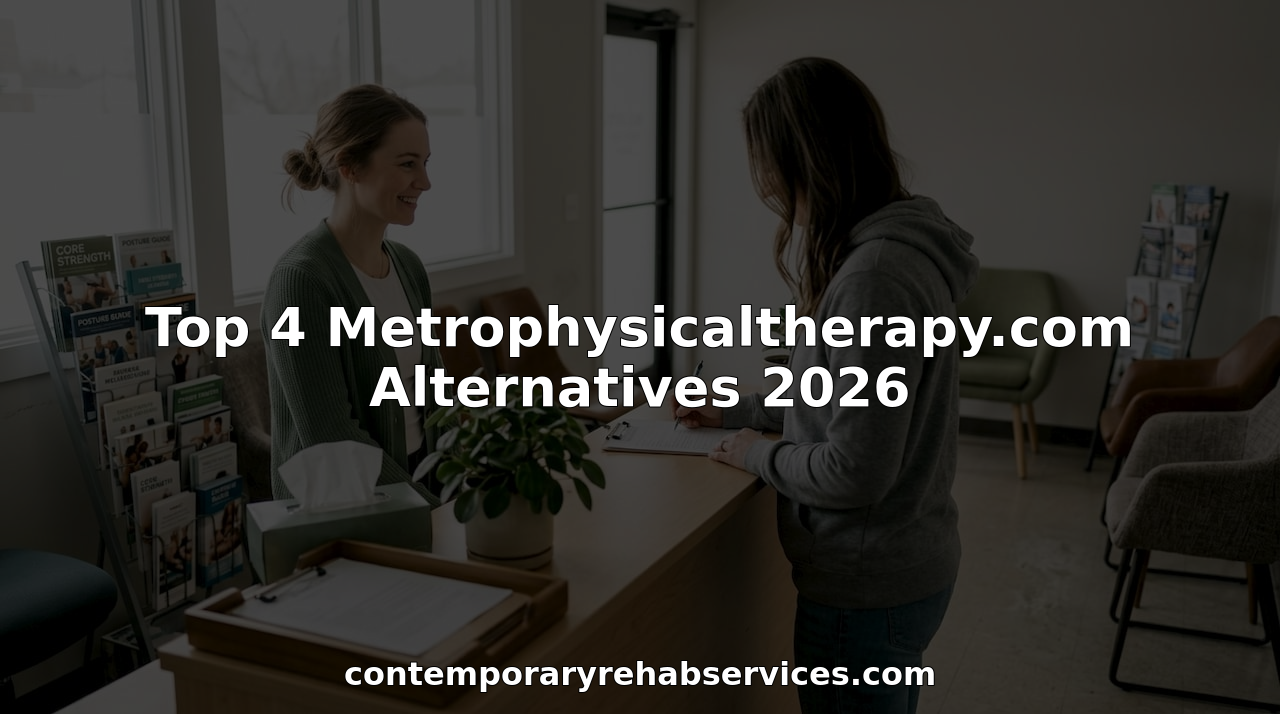 Clinic receptionist greets patient at front desk