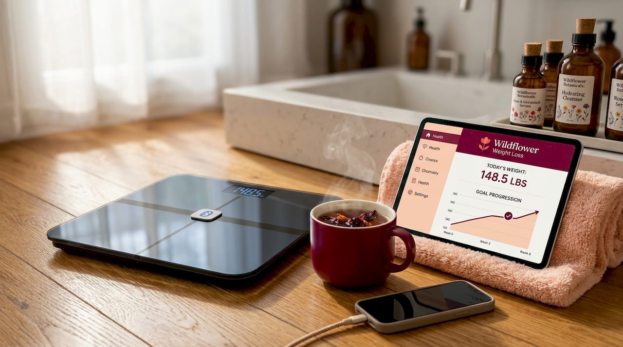 Health technology setup for virtual weight tracking