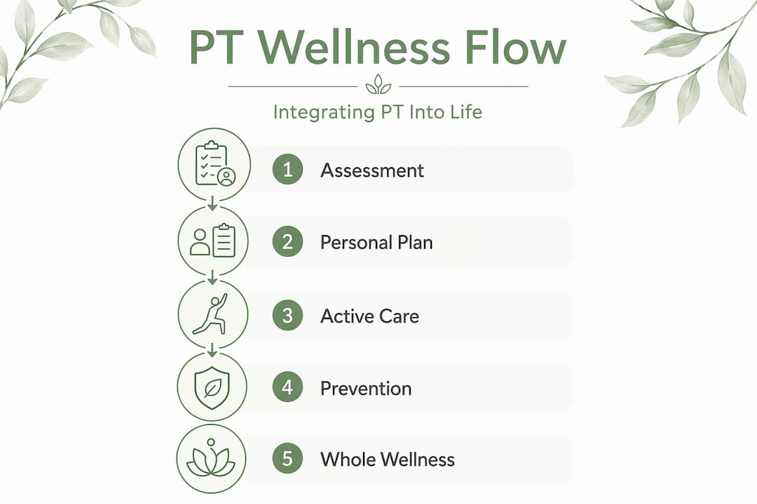 Infographic PT wellness integration steps