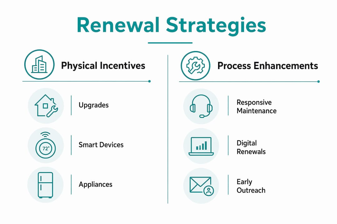 Infographic comparing renewal strategies