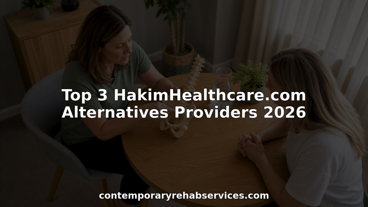 Physical therapist consulting patient in clinic room