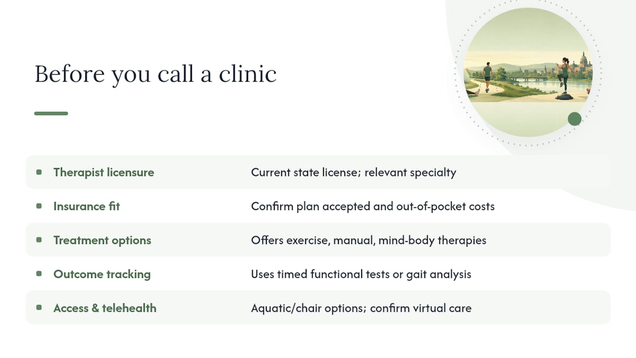 Key takeaways before you call a clinic — overview diagram