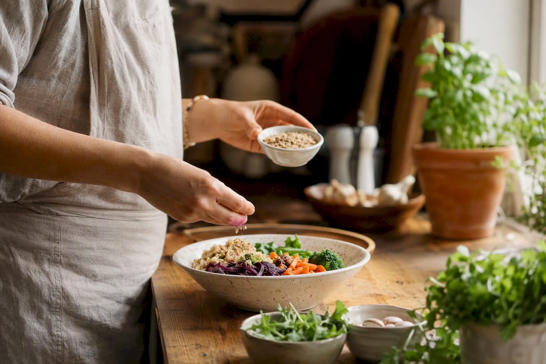 Chef preparing custom dietary meal