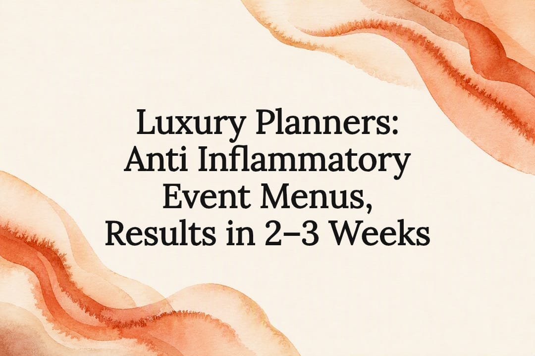 Decorative anti-inflammatory menu title card