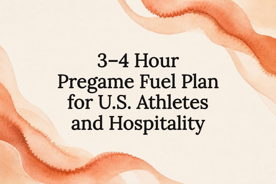 Decorative pregame fueling title card