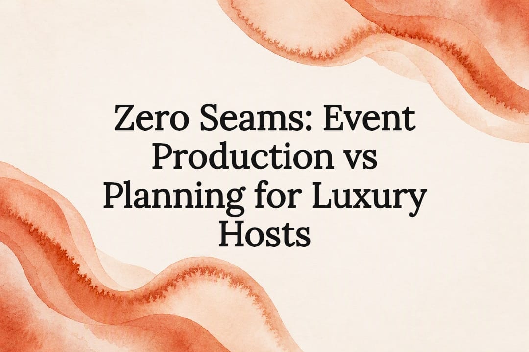 Decorative terracotta watercolor title card