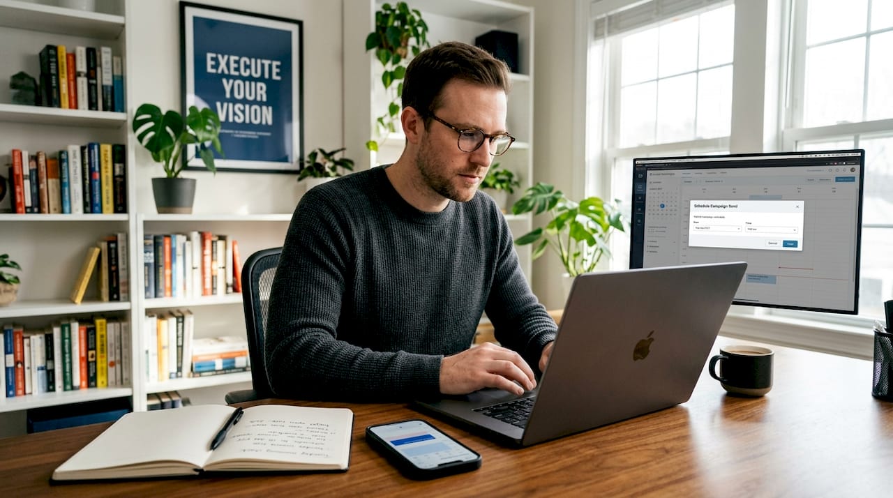 IT specialist managing domain email warm-up