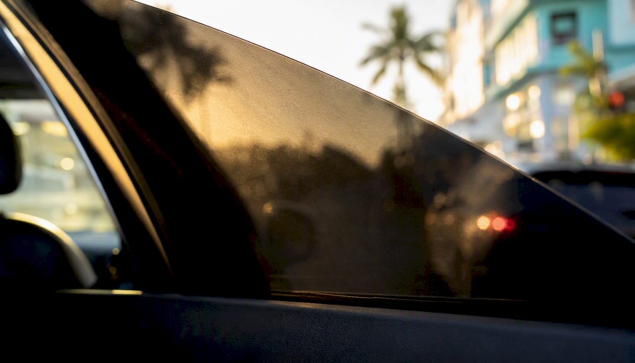 Close-up of fade-resistant color stable window film