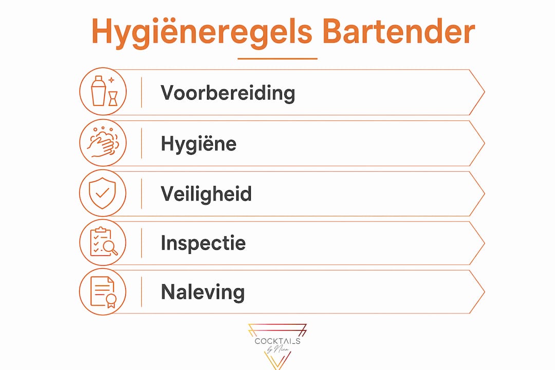 Infographic: Hygiëneregels waar iedere bartender zich aan moet houden
