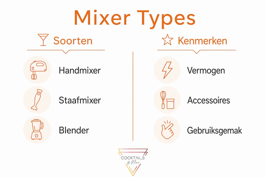 Overzicht: verschillende soorten mixers en hun eigenschappen
